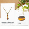 Dainty Tiger's Eye Drop Necklace