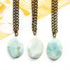 Faceted Amazonite Slab Necklace