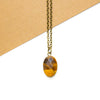 Faceted Tiger's Eye Oval Necklace