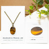 Faceted Tiger's Eye Oval Necklace