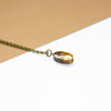 Faceted Tiger's Eye Oval Necklace