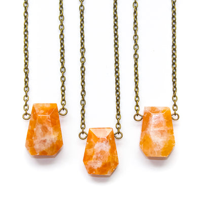 Sunstone Necklace - Geometric