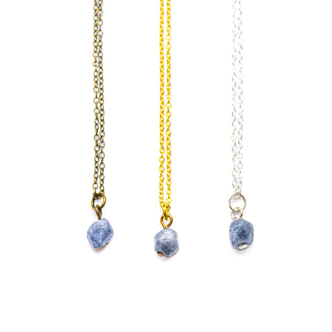 Sapphire Necklace - Raw