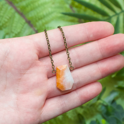 Sunstone Necklace - Geometric