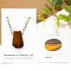 Geometric Tiger's Eye Necklace