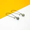 Labradorite Long Hoops