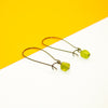 Peridot Long Hoops