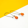 Carnelian Long Hoops