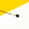 Black Agate & Rainbow Moonstone Necklace