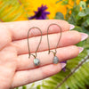 Labradorite Long Hoops