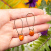 Carnelian Long Hoops