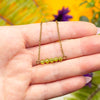 Peridot Bar Bracelet