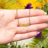 Peridot Bar Necklace