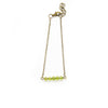 Peridot Bar Bracelet