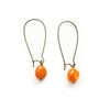 Carnelian Long Hoops