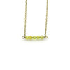 Peridot Bar Necklace