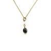 Black Agate & Rainbow Moonstone Necklace