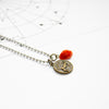 Aries & Carnelian Charm Necklace