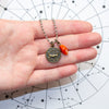 Aries & Carnelian Charm Necklace