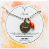 Aries & Carnelian Charm Necklace