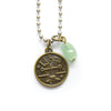 Libra & Green Aventurine Charm Necklace