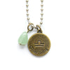 Libra & Green Aventurine Charm Necklace