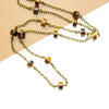 Long Beaded Tiger's Eye Necklace