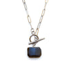 Obsidian Rectangle Toggle Necklace