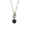 Obsidian Star Toggle Necklace