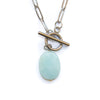 Amazonite Oval Toggle Necklace
