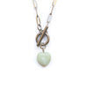 Amazonite Heart Toggle Necklace