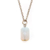 Dainty Opalite Rectangle Necklace