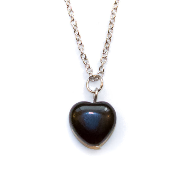Obsidian Heart Necklace