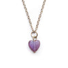 Dainty Amethyst Heart Necklace