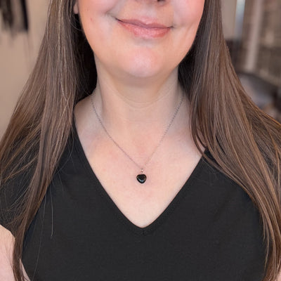 Obsidian Heart Necklace