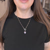 Amethyst Star Toggle Necklace