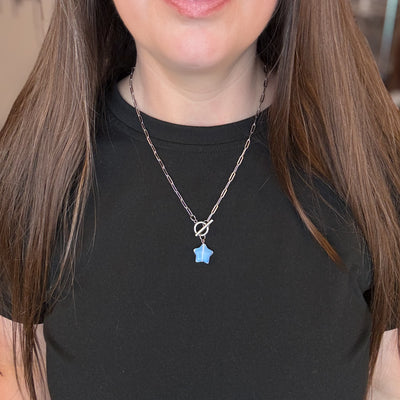 Opalite Star Toggle Necklace