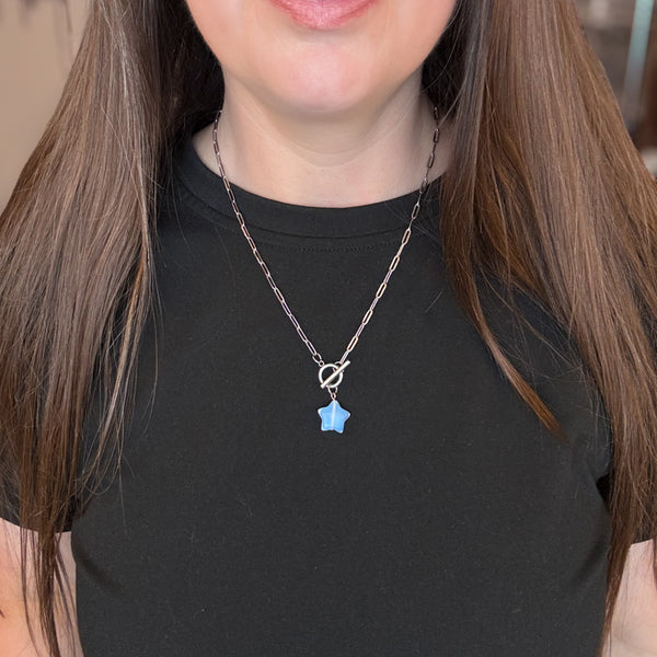 Opalite Star Toggle Necklace