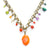 Rainbow Pebble Charm Necklace