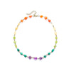 Rainbow Pebble Beaded Choker