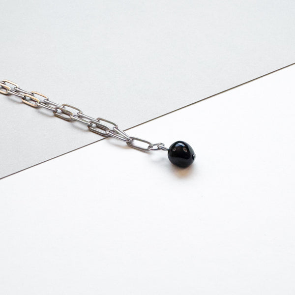 Obsidian Chain Bracelet