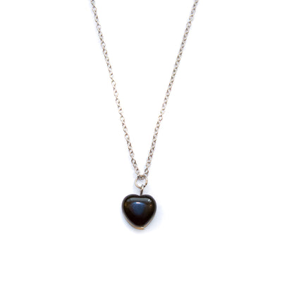 Obsidian Heart Necklace