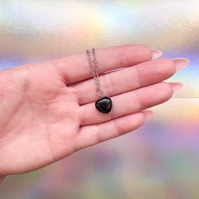 Obsidian Heart Necklace