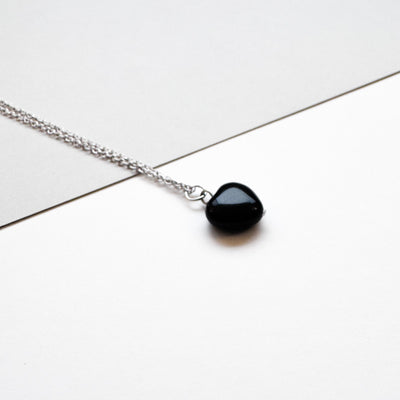 Obsidian Heart Necklace