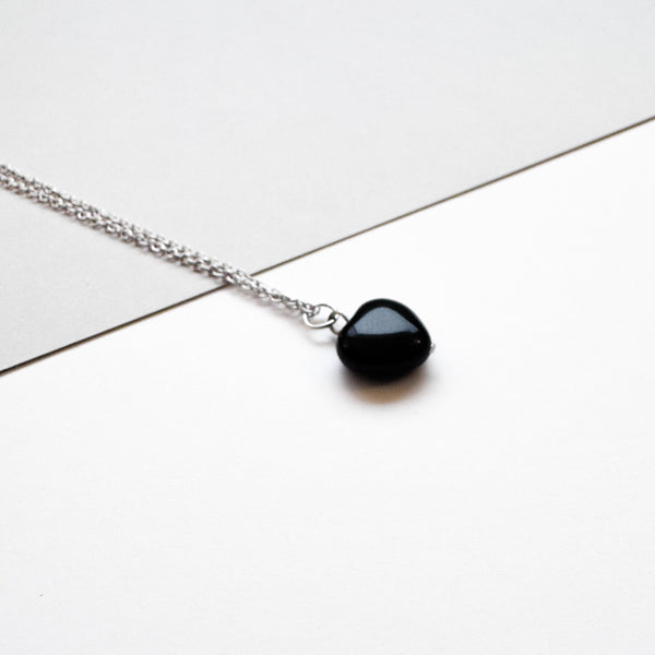 Obsidian Heart Necklace