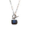 Obsidian Rectangle Toggle Necklace