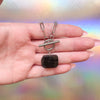 Obsidian Rectangle Toggle Necklace