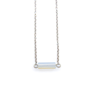 Dainty Opalite Bar Necklace