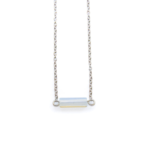 Dainty Opalite Bar Necklace