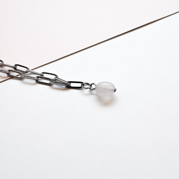 Rose Quartz Chain Bracelet